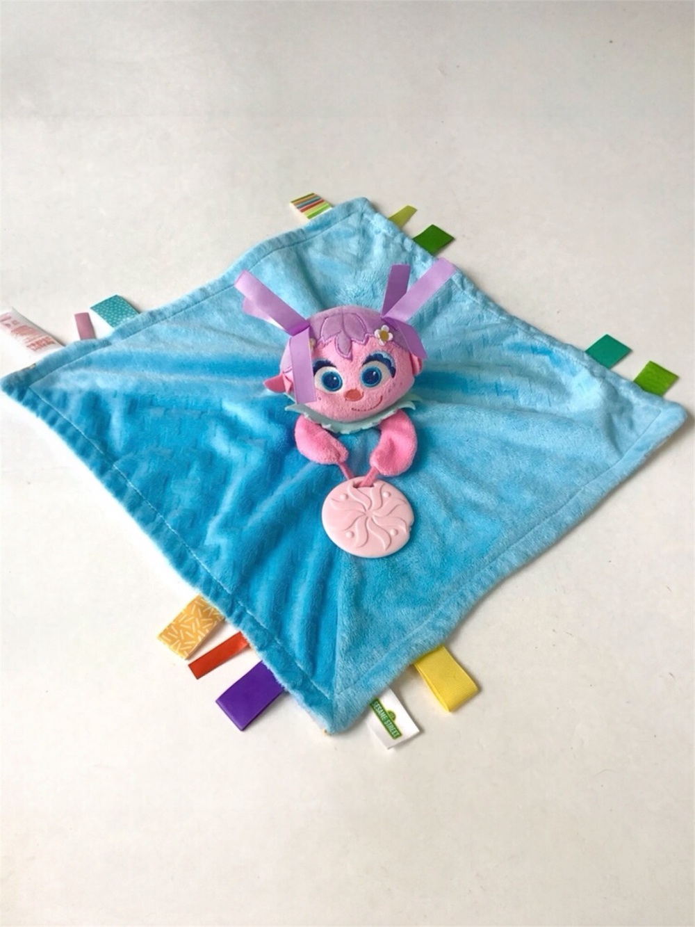 Sesame Street Baby Lovey Security Blanket Teether Abby Cadabby Stuffed Plush